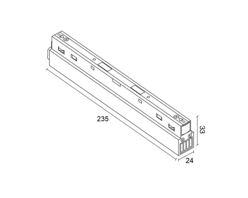 Блок питания встраиваемый в трек SJ-48-100W White
