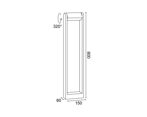 Уличный светодиодный светильник Ledron GRIS Big