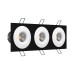 Встраиваемый светодиодный светильник Ledron LH07S-R SQ3 Black-White 3000K TRIAC