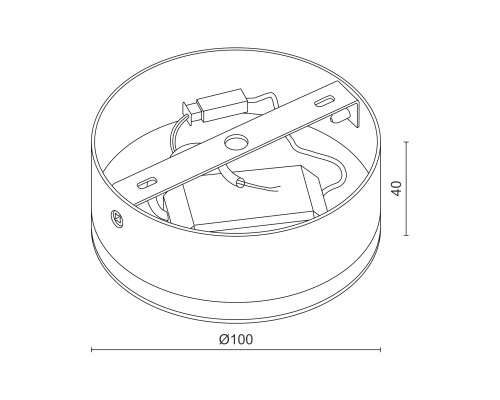 Накладной светодиодный светильник Ledron SDL10-R100-3100K White