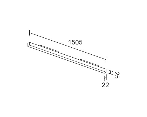 Светодиодный светильник для магнитной системы Ledron MATTE LINE 1505 White 4000K