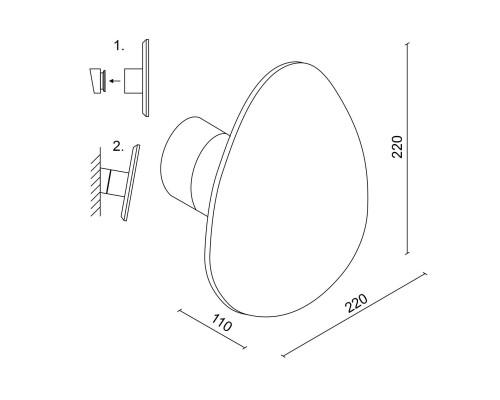 Настенный светодиодный светильник Ledron MW-8408