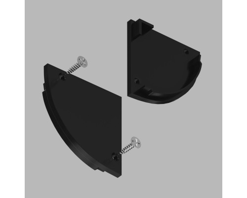 Комплект заглушек для углового профиля 3030-Z Black