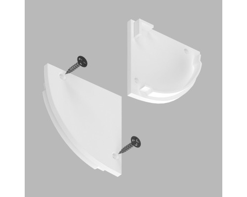 Комплект заглушек для углового профиля 3030-Z White