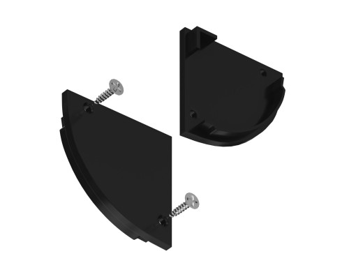 Комплект заглушек для углового профиля 3030-Z Black