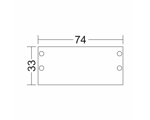 Заглушка для профиля под шпаклевку АВД-5785-Z Alum