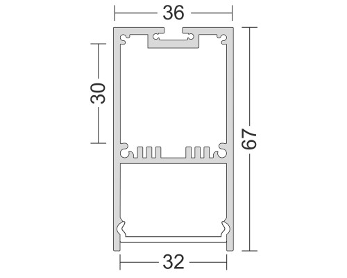 Накладной профиль Ledron 13306 Black