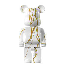 Статуэтка BEARBRICK белый с золотым