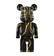 Статуэтка BEARBRICK чёрный с золотым