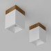 Накладной светодиодный светильник Ledron KUBING 130 Wooden White 4000K