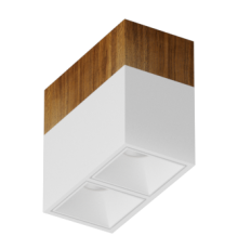 Накладной светодиодный светильник Ledron KUBING 2 Wooden 130 White 4000K