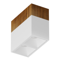 Накладной светодиодный светильник Ledron KUBING 2 Wooden 130 White 4000K