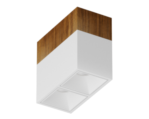 Накладной светодиодный светильник Ledron KUBING 2 Wooden 130 White 4000K