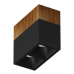 Накладной светодиодный светильник Ledron KUBING 2 Wooden 130 Black 4000K