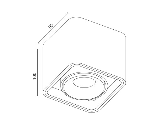 Накладной поворотный светодиодный светильник Ledron TUBING Black TRIAC