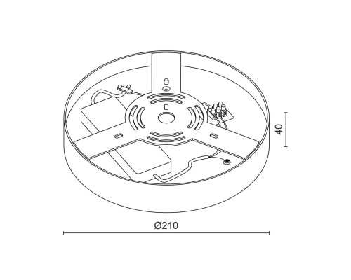 Накладной светодиодный светильник Ledron LTD0291-20W-Y 3000K Triac Dim White