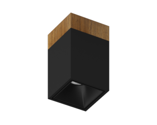 Накладной светодиодный светильник Ledron KUBING 130 Wooden Black 4000K