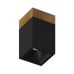 Накладной светодиодный светильник Ledron KUBING 130 Wooden Black 4000K