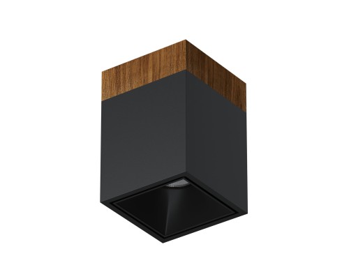 Накладной светодиодный светильник Ledron KUBING 130 Wooden Black 4000K