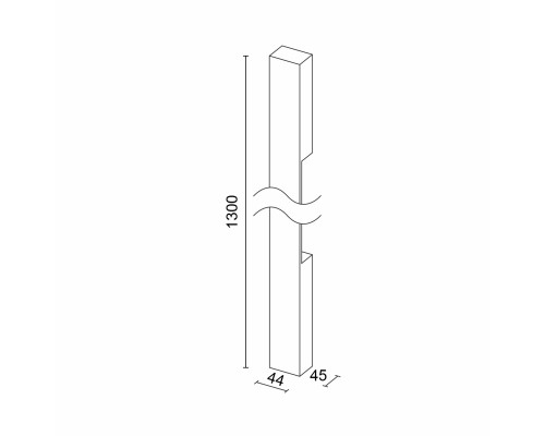 Настенный светодиодный светильник Ledron RAILING 1300 White