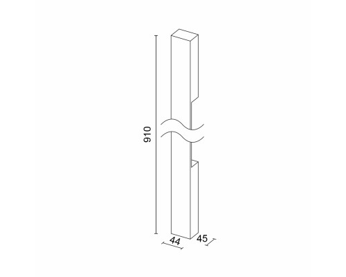 Настенный светодиодный светильник Ledron RAILING 910 White