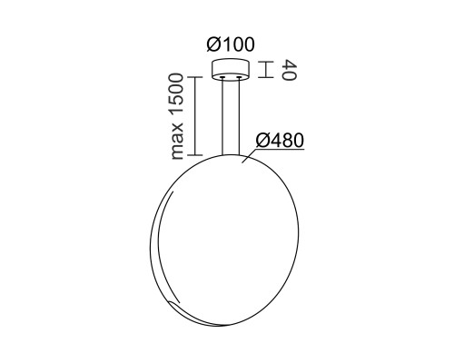 Подвесной светодиодный светильник Ledron 9203P/1D Green