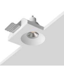 Встраиваемый гипсовый светильник под сменную лампу LUMI SQ1 105x113 D72