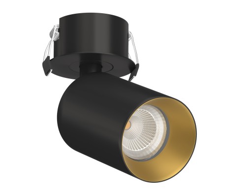 Встраиваемый поворотный светодиодный светильник Ledron SAGITONY R BASIC S60 Black-Gold