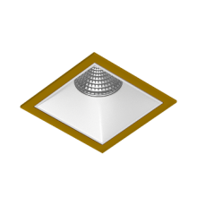 Встраиваемый светодиодный светильник Ledron RISE KIT 1 LED 3000K Gold-White