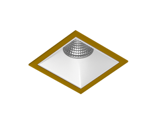 Встраиваемый светодиодный светильник Ledron RISE KIT 1 LED 3000K Gold-White