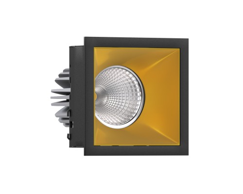 Встраиваемый светодиодный светильник Ledron RISE KIT 1 LED 3000K Black-Gold