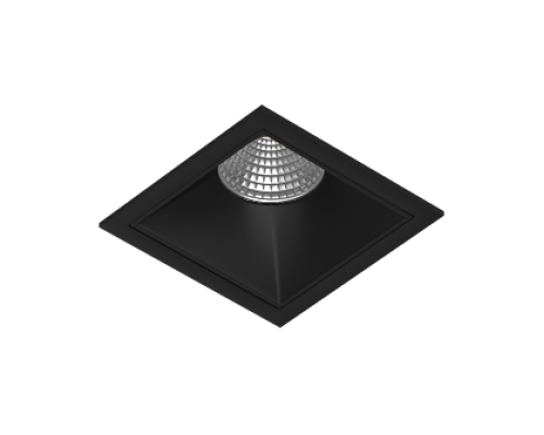 Встраиваемый светодиодный светильник Ledron RISE KIT 1 LED 3000K Black