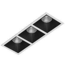 Встраиваемый светодиодный светильник Ledron RISE KIT 3 LED 3000K White-Black