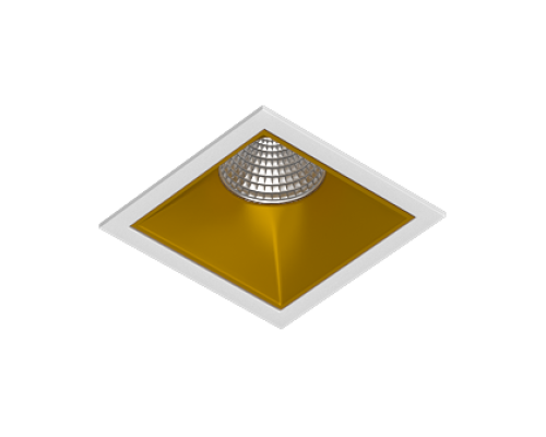 Встраиваемый светодиодный светильник Ledron RISE KIT 1 LED 3000K White-Gold