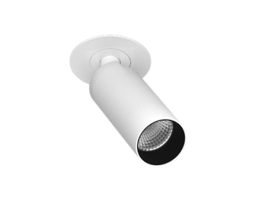 Встраиваемый поворотный светодиодный светильник Ledron SAGITONY R BASIC S40 White-Black TRIAC