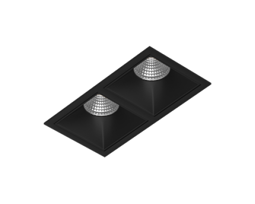 Встраиваемый светодиодный светильник Ledron RISE KIT 2 LED 3000K Black