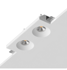 Встраиваемый гипсовый светильник под сменную лампу LUMI SQ2 107x233 D73