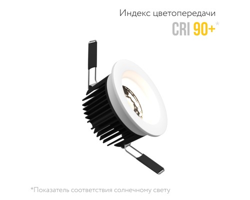 Встраиваемый светодиодный светильник Ledron DL3043-15 TRIAC White