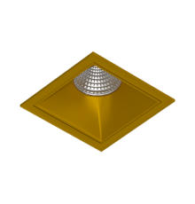 Встраиваемый светодиодный светильник Ledron RISE KIT 1 LED 3000K Gold