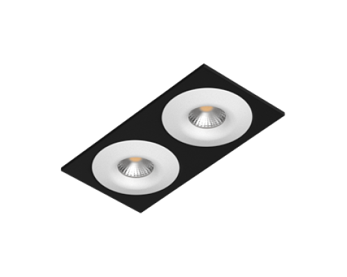 Встраиваемый светильник под сменную лампу Ledron AO1501001 SQ2 Black-White