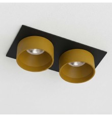 Встраиваемый светильник под сменную лампу Ledron KEA SQ2 Black-Gold
