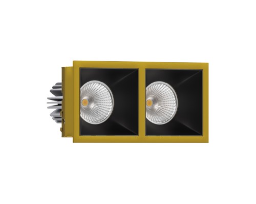 Встраиваемый светодиодный светильник Ledron RISE KIT 2 LED 3000K Gold-Black