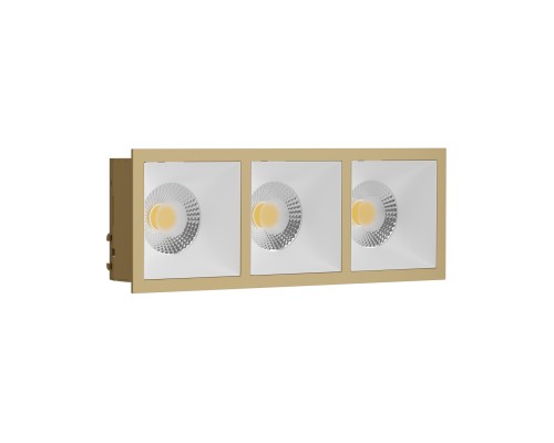 Встраиваемый светильник под сменную лампу Ledron RISE KIT3 Gold-White