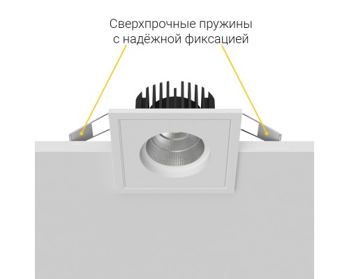 Встраиваемый светодиодный светильник BRUTAL SQ1 White 4000K