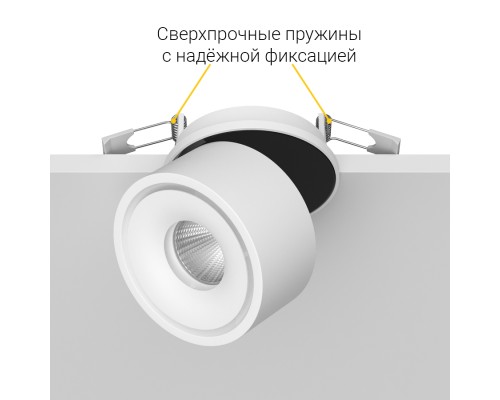 Встраиваемый поворотный светодиодный светильник Ledron LB8 White