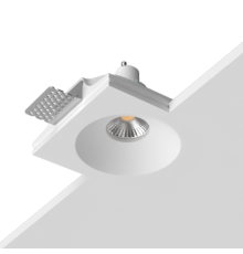 Встраиваемый гипсовый светильник под сменную лампу LUMI SQ1 115x120 D90