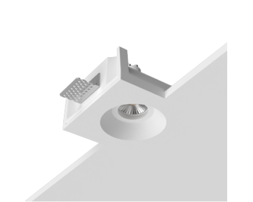 Встраиваемый гипсовый светильник под сменную лампу LUMI SQ1 125x125 D80