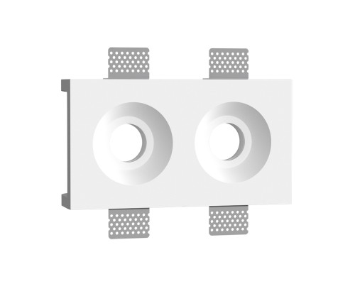 Встраиваемый гипсовый светильник под сменную лампу LUMI SQ2 125x228 D80