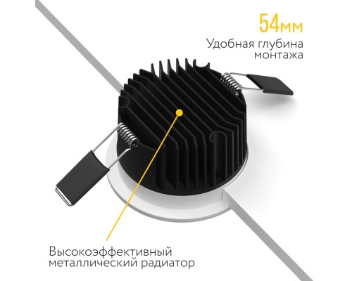 Встраиваемый светодиодный светильник Ledron DL3043-15 TRIAC White