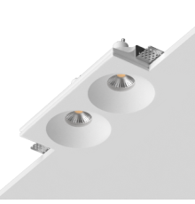 Встраиваемый гипсовый светильник под сменную лампу LUMI SQ2 116x225 D90